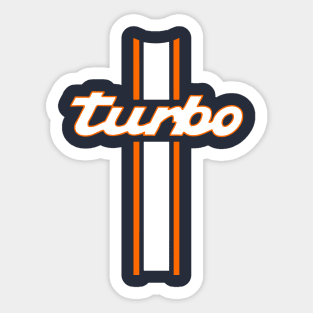 turbo stripes Sticker